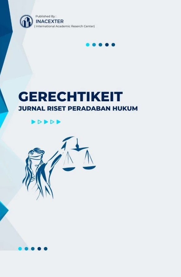 					View Vol. 1 No. 2 (2024): GERECHTIKEIT : Jurnal Riset Peradaban Hukum
				
